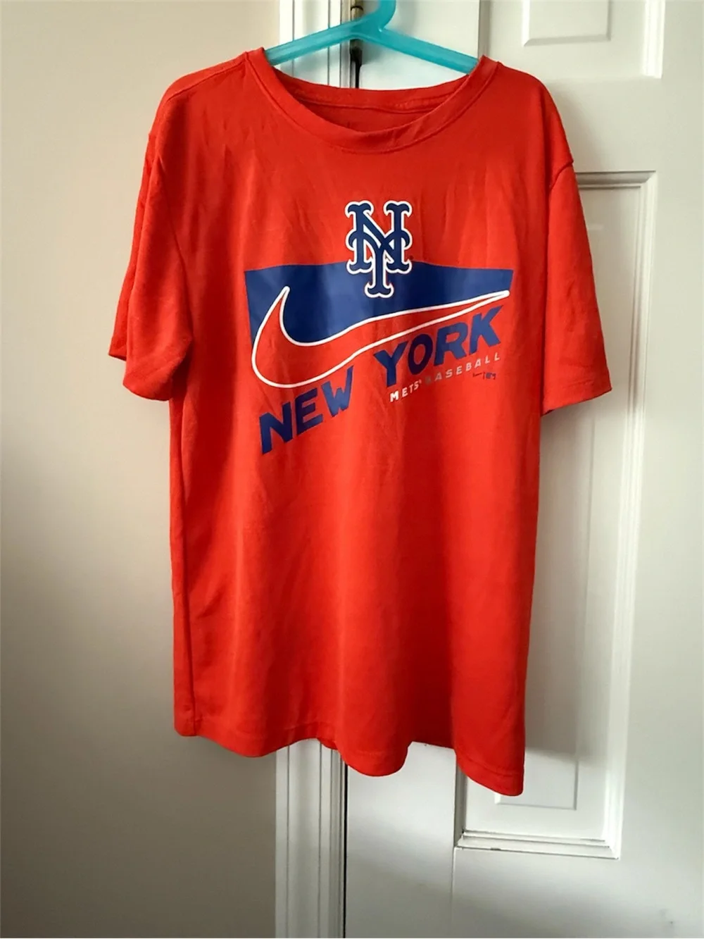 New York Mets Nike dri-fit tee (boys) Size Large~14/16 in orange
